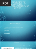 Computer Presentation On The Basis of Size