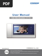 User Manual: Color Video Door Phone CDV-70K