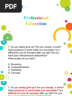 Professional Education Set 1