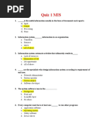 MIS-Quiz 1