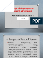 KD 3 3 Menganalisis Persyaratan Personil Administrasi 2