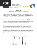 Geometría: Tarea 2 Recuperatorio de Segmentos