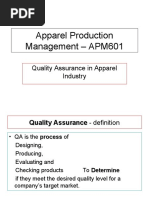 Apparel Production Management - APM505 Final