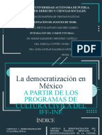 La Democratizacion en Mexico A Partir de Los Programas de Cultura Cívica Del IFE-INE