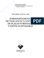 Informe Anual 2004 Del Subdepartamento de Vigilancia y Control de Plagas Forestales y Exoticas Invaso