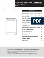 Operating & Installation Instructions: Fully Automatic Washing Machine Model SF-P200XWV