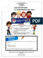 Segundo Grado Español - Del 23 Al 26 de Marzo Del 2.021