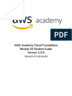 AWS Academy Cloud Foundations Module 05 Student Guide: 100-ACCLFO-20-EN-SG