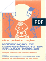 Modificação de Comportamento em Situação Escolar - NILCE PINHEIRO MEJIAS, 1973 (INDEX)