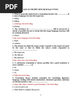 a. telling b. talking d. playing: c. rendering Câu trả lời đúng