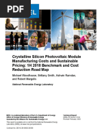 Crystalline Silicon Photovoltaic Module Manufacturing Costs and Sustainable Pricing: 1H 2018 Benchmark and Cost Reduction Road Map