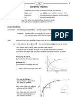 Chemical Kinetics: Concentration