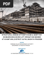 Structural Design of Pump House and Sump