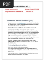 Lab Assessment: - 1: 1.create A Virtual Machine (VM)