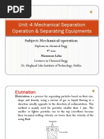 Unit 4 Mechanical Separation