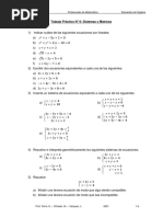 TP #6 Sistemas y Matrices