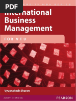 International Business Management For VTU by Vyuptakesh Sharan