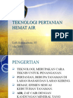 Teknologi Pertanian Hemat Air