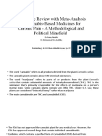 Systematic Review With Meta-Analysis On Cannabis-Based Medicines For Chronic Pain - A Methodological and Political Minefield