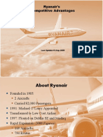 Ryanair's Competitive Advantages: Last Update:15.Sep.2009