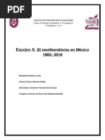 El Neoliberalismo en México 1982 - 2018