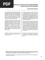 Vigilancia de Salud de Los Trabajadores