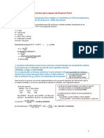 Ejercicios de Examen Final Quimica I