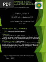 Semana 5 Quimica GNL - Lab 3 - Introduccion Al Sistema Periodico