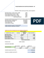 Ejercicio Costo Estandar