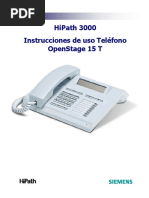 Unify Manual Teléfono OpenStage 15 T