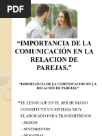 Importancia de La Comunicacion en La Relacion de Parejas