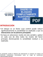 Diseño de Bloques Completamente Aleatorizado DBCA