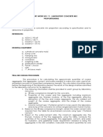 Laboratory No. 11 Laboratory Concrete Mix Proportioning