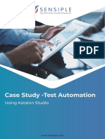 Case Study - Test Automation: Using Katalon Studio