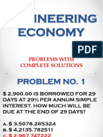 Engineering Economy Problem Set