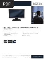 54.6 CM (21.5") LCD/TFT Monitor LED Backlight 16:9