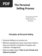 The Personal Selling Process: The Sales Process Itself Plays An Increasing Role in Creating Customer Value