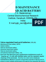 Care and Maintenance of Lead-Acid Batteries