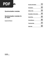 Synchronization Modules Synchronization Modules For S7-400H