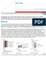 Commercial Galvanic Cells: Batteries