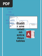 Établir Une Relation Entre Deux Tables