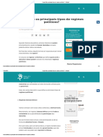 Quais São Os Principais Tipos de Regimes Políticos - Politiquê