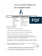 Admiralty Secondary School: Onal Mathematics 2009 4038/01paper 1 - 2 Hours