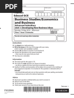 Business As Level Past Paper 1