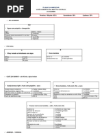 Modelo Plano Alimentar para Emagrecimento