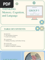 Thinking: Memory, Cognition, and Language: Group 5