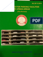 IRC SP 12-2015 Guidelines For Parking Facility in Urban Roads