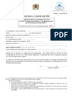 Demande D'achat en Exonération de La TVA Des Biens D'équipement Destinés À L'enseignement Privé Ou À La Formation Professionnelle