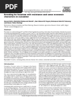 Breeding For Fusarium Wilt Resistance and Some Economic Characters in Cucumber