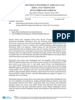 Surat Pemberitahuan Hasil Seleksi 10 Besar FLS2N Jenjang SMA - MA Tingkat Daerah - Provinsi Tahun 2021